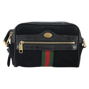 Gucci Ophidia Suede Black Suede Shoulder Bag Bag